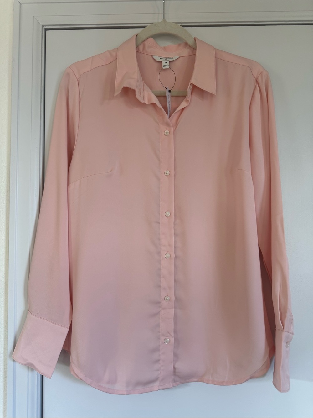 Banana Republic Pale Pink Button-Down Blouse